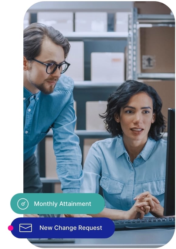 Sales compensation management in a centralized platform